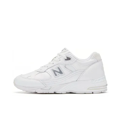 New Balance NB 991 Low Топ Повседневные Беговые Кроссовки Женские Белые