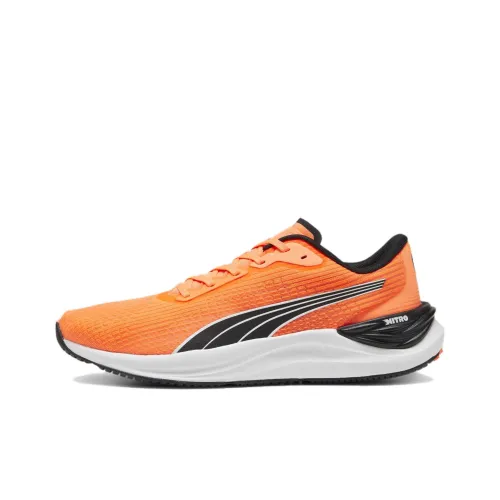 PUMA Electrify Nitro 3 противоскользящие низкие беговые кроссовки для мужчин оранжевые и черные