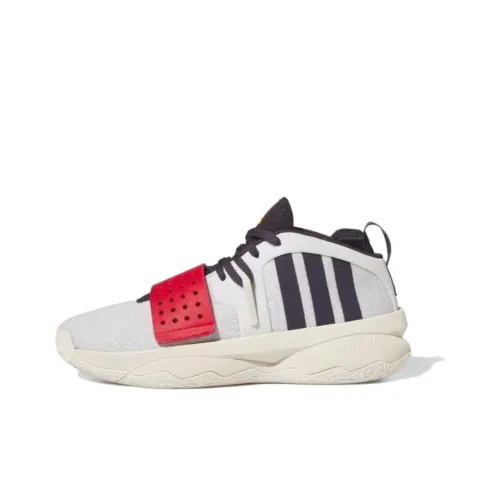 Adidas Dame 8 Extply Амортизация Износостойкий MID Топ Баскетбольные кроссовки Унисекс