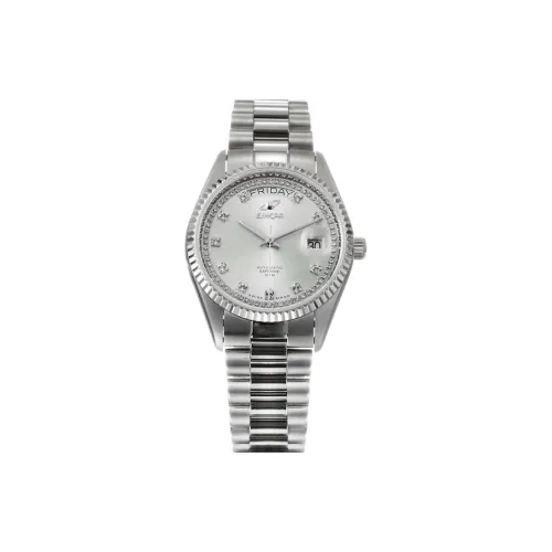 ENICAR Механические Мужские Часы 37 мм Серебряные
