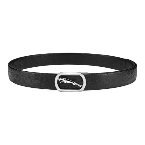 JAGUAR Ремни из коровьей кожи Мужской Черный Ширина 3,4CM