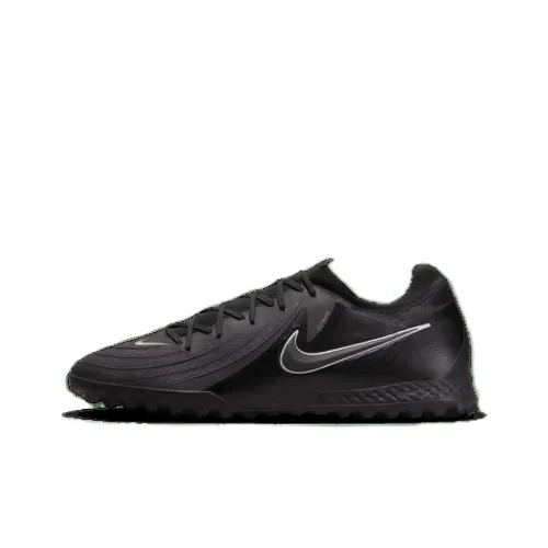 Nike Phantom GX 2 Pro TF Шипы Амортизаторы Slip-resistant Футбольные бутсы Унисекс Черный