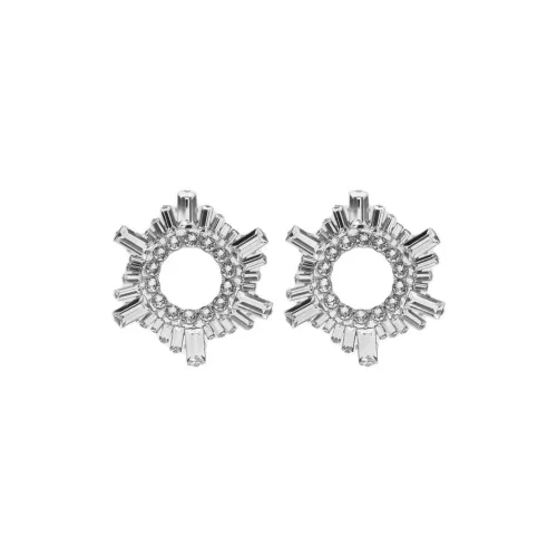 AMINA MUADDI Латунь Кристалл Серьги Женские Серебро