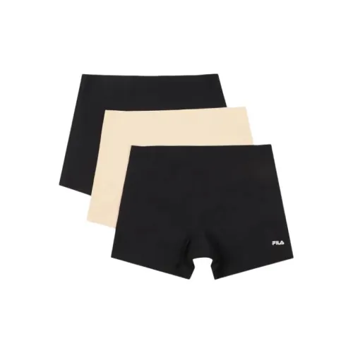 FILA 3 упаковки: черный + хаки + черный, женские боксер-шорты