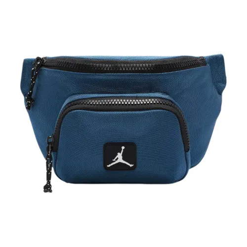 Джордан Полиэстер Одно Плечо Через Плечо Бананка Унисекс Индустриальный Синий