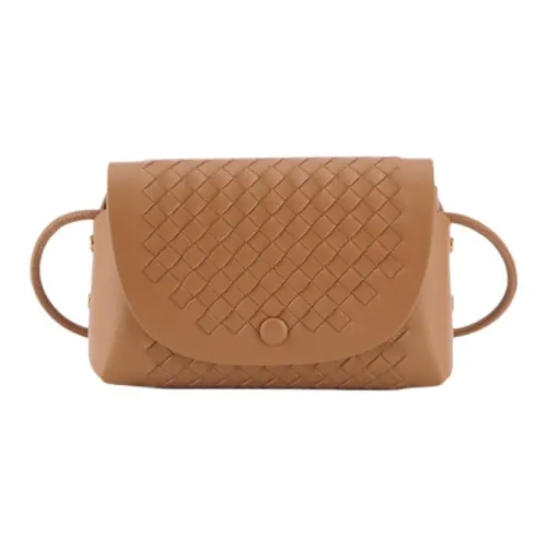 DEERE JACK Корова Кожа Комбинированная Сумка Сумка через плечо Средняя Женская Золотисто-коричневая