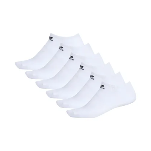 Adidas Originals Trefoil Ankle Socks Unisex 6 Pack White Adidas Originals Trefoil Низкие носки унисекс 6 пар белый