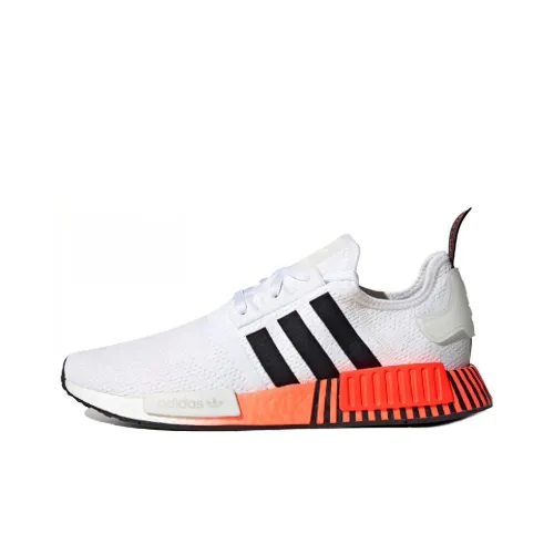 Adidas Originals NMD_R1 Slip Resistant Abrasion Resistant Низкий Топ Casual Унисекс Белый Черный Оранжевый