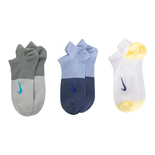 NIKE Слюдяной зеленый/Радость Алмазный синий/Желтый Унисекс Носки