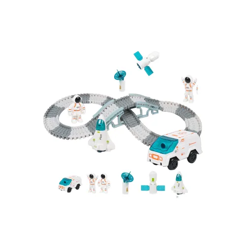 Tong Li TL Космос Дорожка Car Набор Мягкий RUNWAY CHALLENGE Приключение Детский Toy