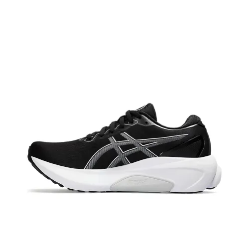 Asics Gel Kayano 30 Low Top Марафон Беговые кроссовки Женские Черный Серый Белый