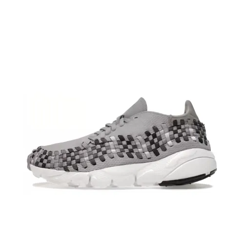 Nike Air Footscape Ткани вязаные Nm Амортизация Износостойкий Низкий Топ Повседневная обувь Унисекс Серый