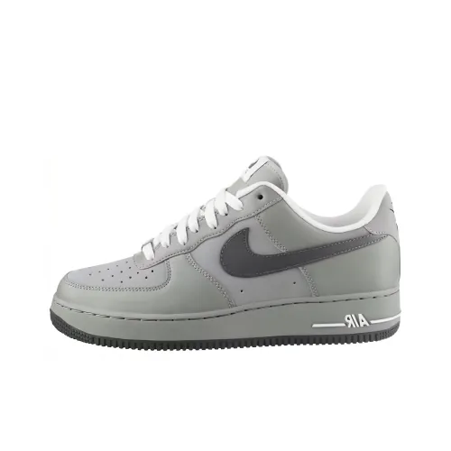 Nike Air Force 1 Амортизация Износостойкие Низкие Кроссовки для Скейтбординга Унисекс Серые