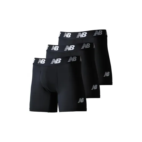 New Balance совместный бренд 3 упаковки черные + черные + черные мужские боксер-шорты