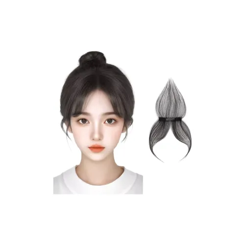 YOSEE Передняя часть Temple Bang Wig Piece Real Волосы Разделительная линия Wig Piece