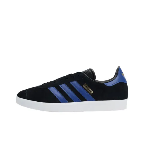 Adidas Originals Gazelle Abrasion Resistant Дышащие Низкие Кроссовки для Скейтбординга Унисекс Черные Синие