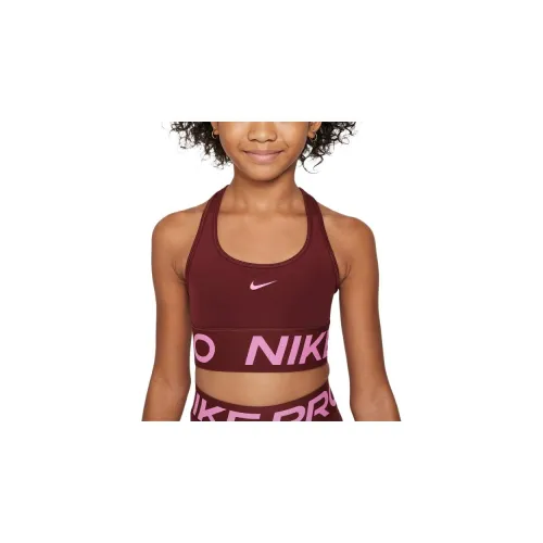 NIKE Темно-красный Женские Бюстгальтеры