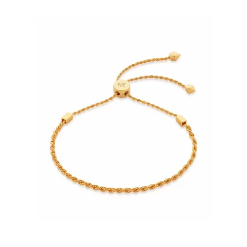 Monica Vinader Браслеты из серебра с покрытием 18K золота женские золотые