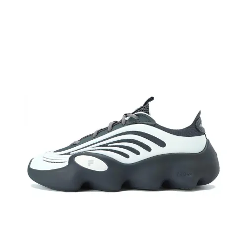 FILA FUSION Ray 3 Low Топ Толстая подошва Кроссовки Женские Серый Белый