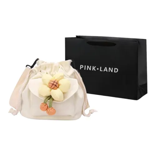 PINK·LAND Холст Плечевая сумка Женская