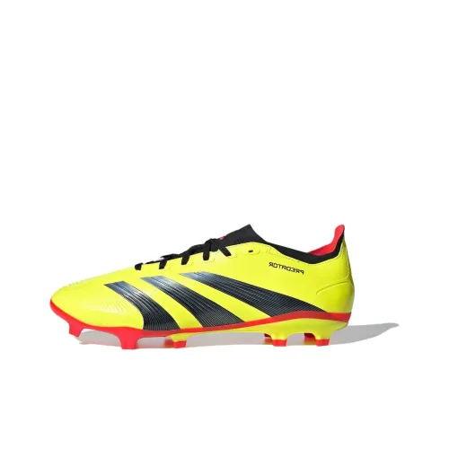 Adidas PREDATOR LEAGUE FG Твердый грунт Амортизаторы Slip-resistant Abrasion-resistant Футбольные бутсы Унисекс Желтый