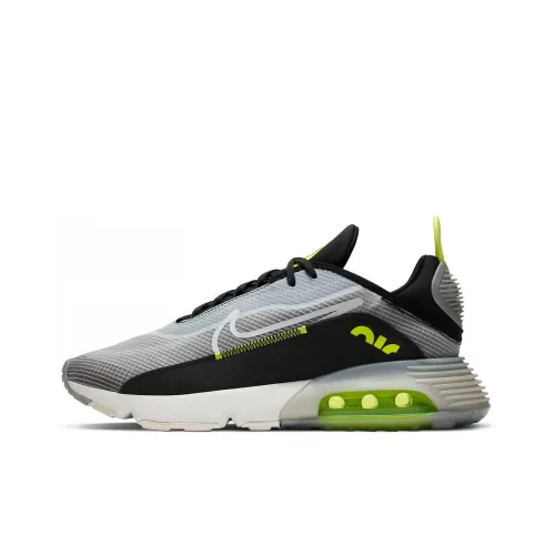 Nike Air Max 2090 Low Топ Air Cushion Повседневные Беговые Кроссовки Мужские Черные Серые Зеленые