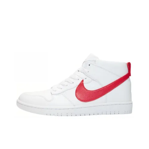 nike Dunk Lux Chukka Riccardo Tisci Anti-Slip Lightweight High Top Скейтборд Кроссовки Unisex Белый Красный