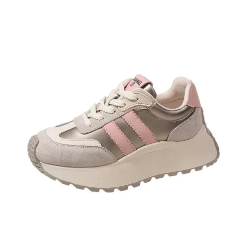 Фламинго Низкий Топ Толстая Подошва Кроссовки Женские