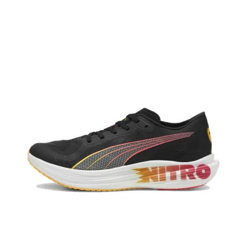 PUMA Deviate Nitro Elite 2 противоскользящие низкие беговые кроссовки для мужчин черные и красные