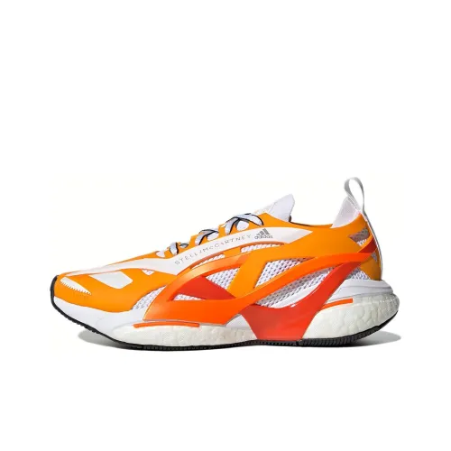 Stella McCartney x Adidas Solarglide Устойчивые к истиранию Низкие Кроссовки для бега Повседневные Женские Ярко-оранжевые
