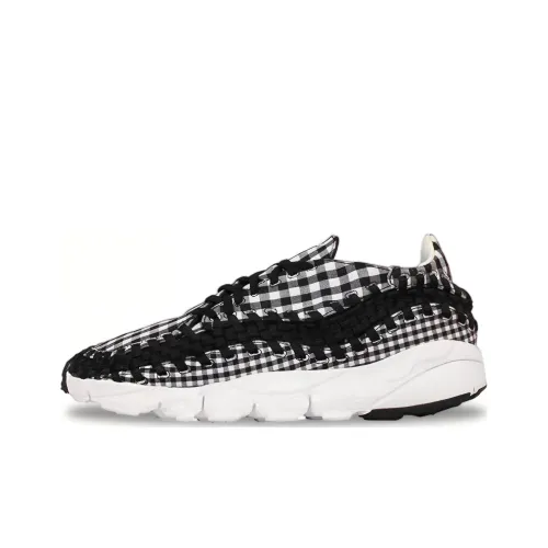 Nike Air Footscape Амортизация Износостойкий Низкий Топ Повседневная Обувь Мужская Черный Белый