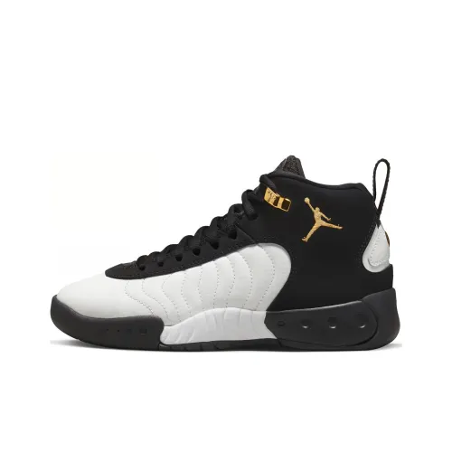 Jordan Jumpman Pro Шокаблокирующие противоскользящие высокие баскетбольные кроссовки GS Черно-белые