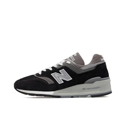 New Balance NB 997 Low Топ Повседневные Беговые Кроссовки Унисекс Черный Серый Ширина D