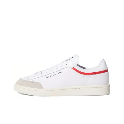Adidas Originals Americana Low Slip-Resistant Low Top Скейтборд Кроссовки Унисекс Белый Красный