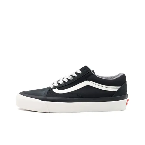 Vans Old Skool 36 DX Устойчивый к истиранию Дышащие Низкие Кроссовки для скейтбординга Мужские Черные