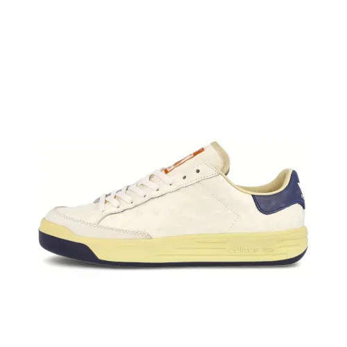 Adidas Originals Rod Laver Ostrich Устойчивые к истиранию и скольжению низкие скейтбордические кроссовки Мужские Белый Синий