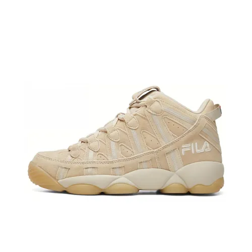 FILA Spaghetti Low Топ Винтажные баскетбольные кроссовки Женские Овсяный