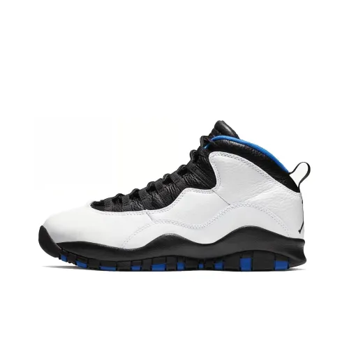 Jordan Air Jordan 10 Retro Orlando MID Топ Винтажные Баскетбольные Кроссовки Унисекс Белый Черный