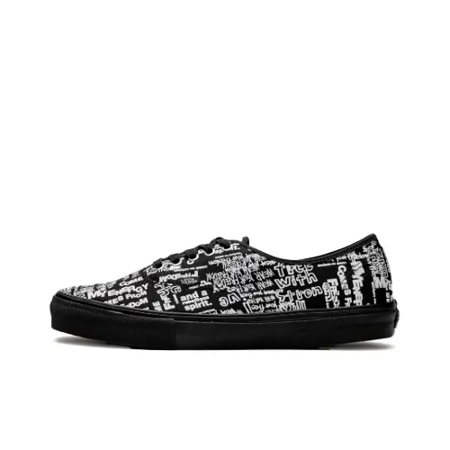Comme des Garçons x VANS Authentic Series LX 'Graffiti' Низкие Скейтборд Кроссовки Унисекс Черные