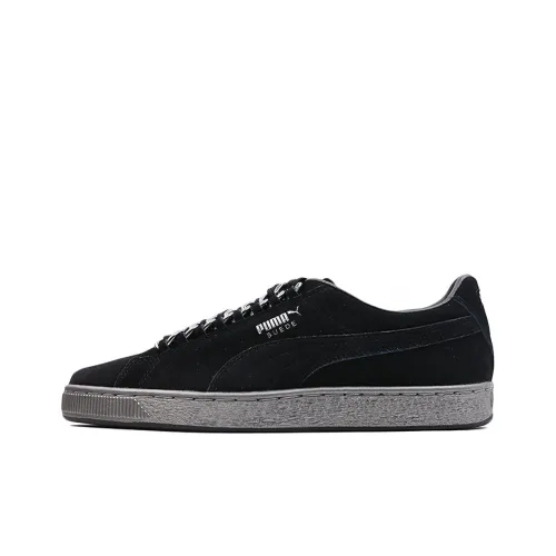 PUMA Suede Series Классический Цепочка Низкие Кроссовки для скейтбординга Унисекс Черные