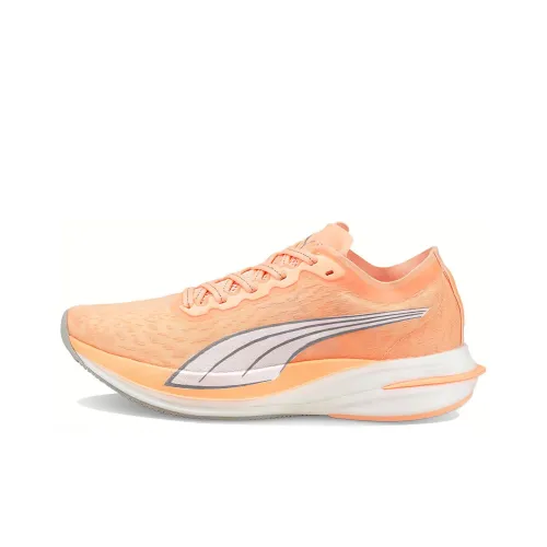 PUMA Deviate NITRO Амортизация Износостойкий Низкий Топ Тренировочные Беговые Кроссовки Женские Оранжевые