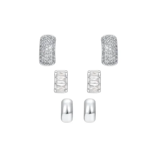 Lady Go Серьги-гвоздики из серебра 925 пробы Женские