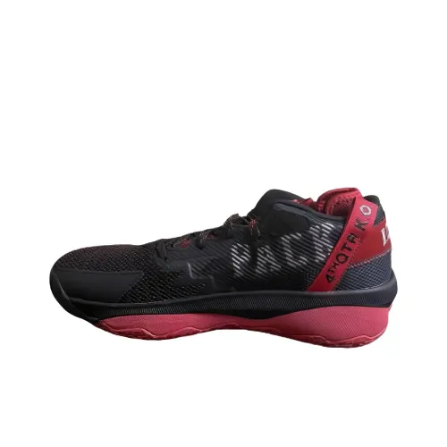 Adidas Dame 8 Extply Амортизация Износостойкие Низкие Баскетбольные Кроссовки Мужские Черные Красные