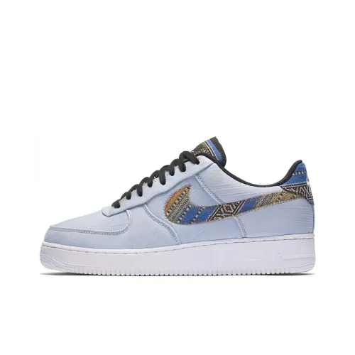 Nike Air Force 1 Slip-Resistant Low Top Скейтборд Кроссовки Мужские Синий Бирюзовый Черный