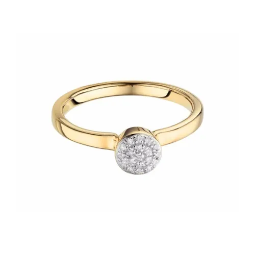 Monica Vinader Diamond Кольца из серебра с покрытием 18K золота женские золото