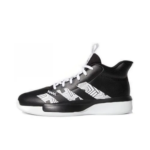 Adidas Pro Next GCA Anti-Slip Легкий MID Топ Баскетбольные кроссовки для игры Мужской Черный белый