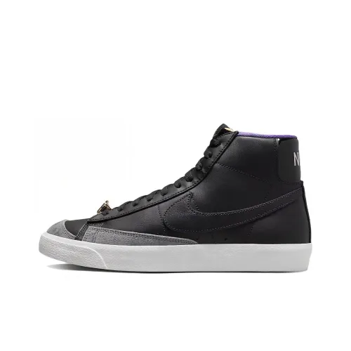 Nike Blazer 'World Champ' Slip-resistant Abrasion-resistant Lightweight MID Skateboarding Shoes Men's Black Найк Блэйзер 'World Champ' противоскользящий устойчивый к истиранию легкий MID скейтборд обувь мужская черная