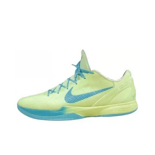 Nike Zoom Kobe 6 Protro PE противоскользящие низкие баскетбольные кроссовки мужские зеленые синие