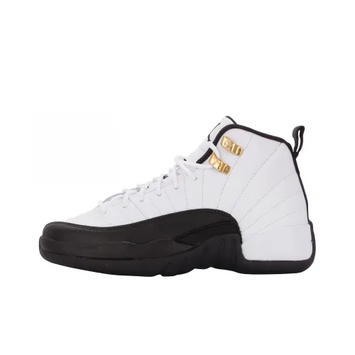 Jordan Air Jordan 12 Retro Taxi High Top Винтажные баскетбольные кроссовки Женские Белые