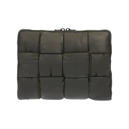 Bottega Veneta Intrecciato Коровья кожа с шерстью сумка для хранения клатч мужской полевой зеленый